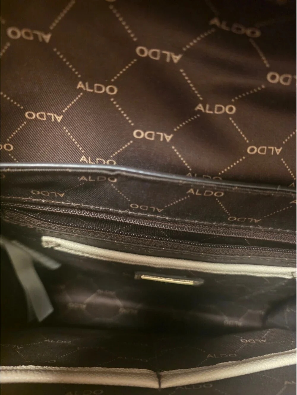 Aldo brown and tan purse